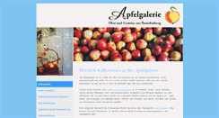 Desktop Screenshot of apfelgalerie.de